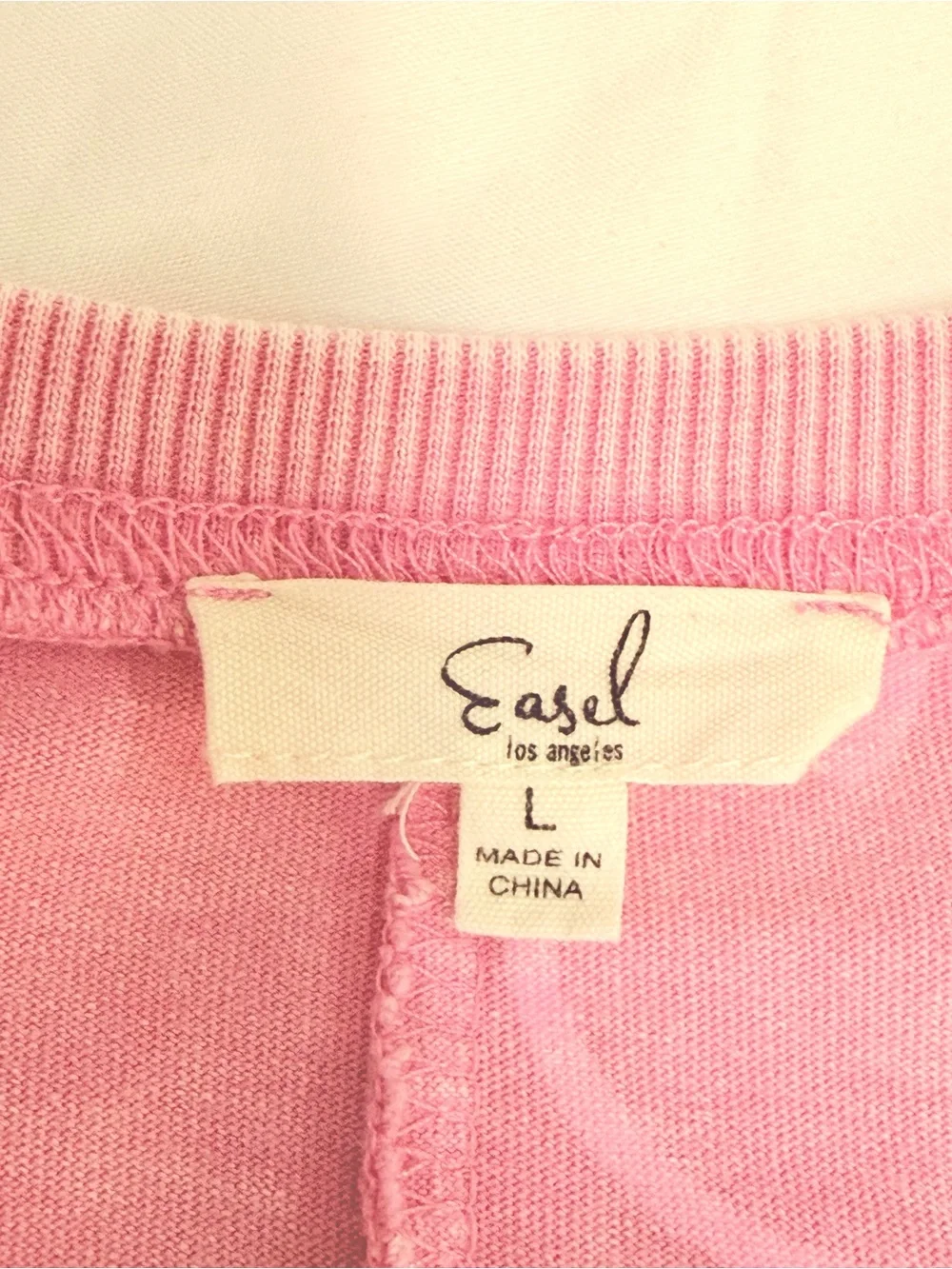 Easel Los Angeles Barbie Pink Smiley Face Mineral Wash T-Shirt Dress Size Large - Picture 3 of 6